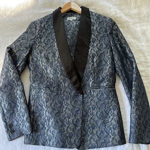 Wildfang metallic paisley suit (blazer M, pants L)